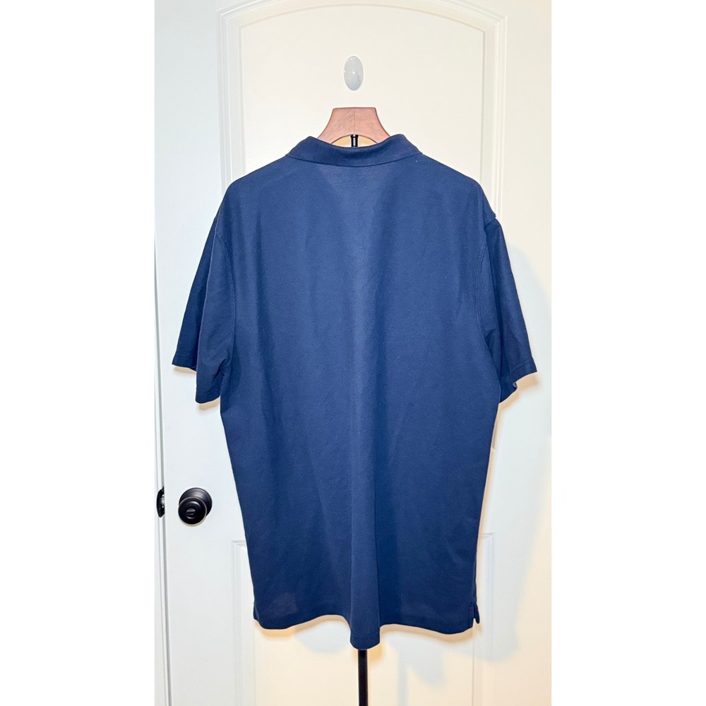 Carhartt Mens XL Tall Loose Fit Navy Blue Pocket Polo Shirt - Picture 2 of 7